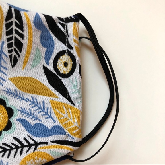 2/$15 SALE Face Mask Adult OSFM Floral Cotton - Picture 6 of 9